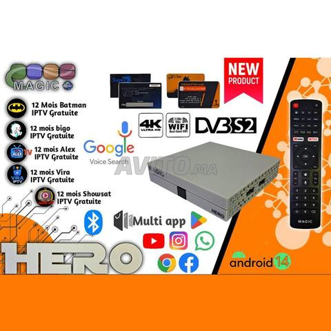 Magic Hero Boîtier TV 2-en-1 Android et satellite
