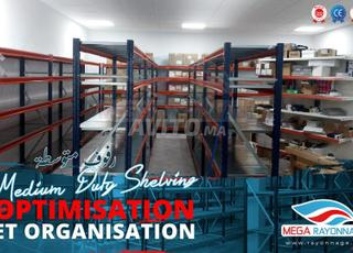 رفوف معدنية شبه ثقيلة عالية الأداء