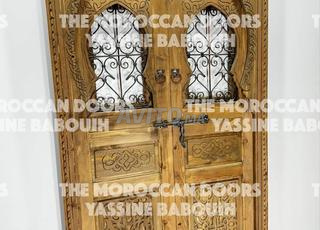 أبواب خشبية تقليدية منقوشة Vente en Gros & Détail