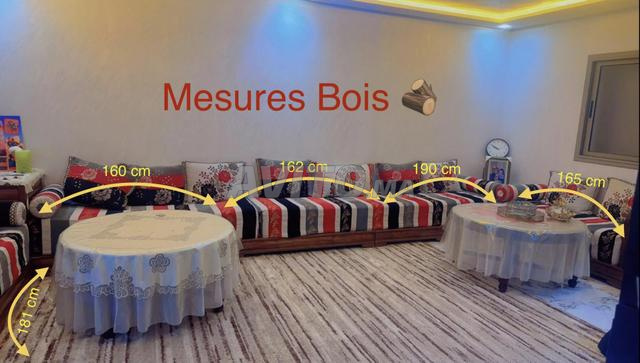 صالون مغربي جميل 5 قطع في حالة جيدة جدا