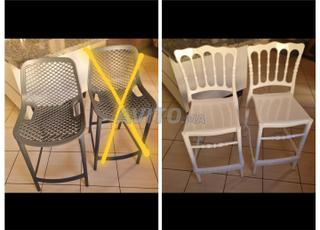 Ensemble 3 chaise bar haute