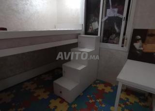 Lit avec matelas pour 2 enfants