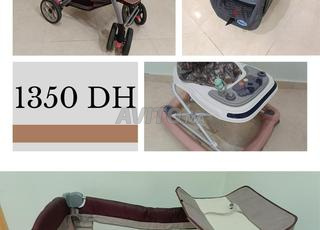 poussette, lit, siège auto maison, roulette