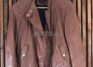Veste cuir femme caramel massimo dutti