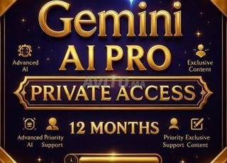 اشتراك جيميني برو 12 شهر مرحبا ✅✨