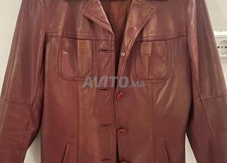 Veste en cuir pour femme