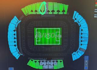 3 tickets maroc cat2 bloc 330 (milieu de terrain)