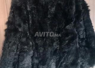 Veste manteau en fourrure