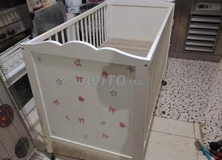 Lit pour bébé enfants évolutif en bois