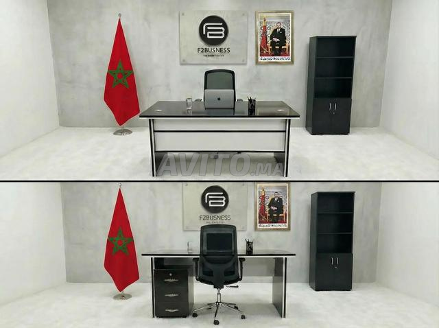 مكتب مدير لون أسود