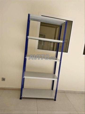رفوف معدنية. قابلة للتعديل. قابلة للفك - 2