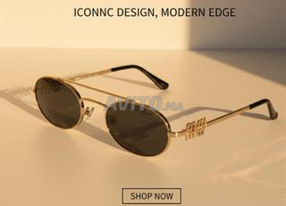 نظارات Miu Miu ذهبية تصميم Iconnc Modern Edge