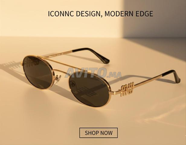 نظارات Miu Miu ذهبية تصميم Iconnc Modern Edge