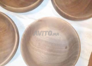 Ustensiles de cuisine naturels en bois de noyer