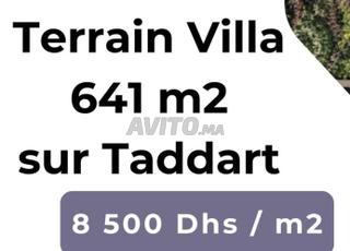 أرض 641 م2 تدارت لبناء فيلا