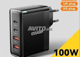 شاحن محول Essager بقوة 100 واط USB Type C