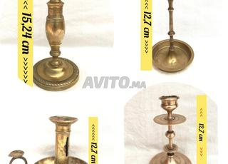 4 Bougeoir antique idéal pour vos collections