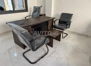 BUREU AVEC RETOUR ET CAISSON