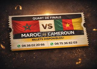 Quart de finale CAN – Maroc vs Cameroun