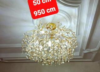 نجفة ألومنيوم كريستال