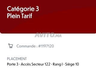 2 billets Nigeria vs Algérie côte à côte