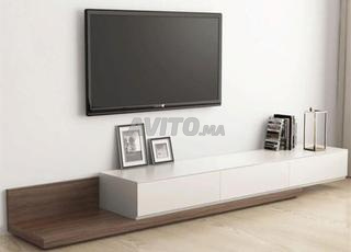 Meuble TV extensible en bois