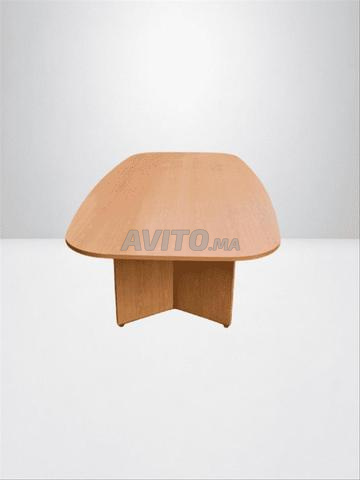 طاولة اجتماع خشب بيضاوية 290x150 سم