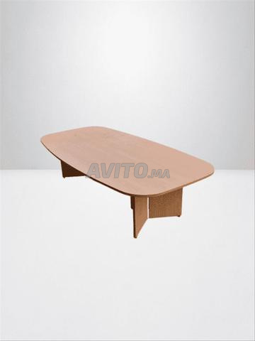 Table réunion bois ovale 290x150cm