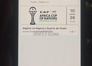 Ticket 🇩🇿🇳🇬 Algérie Nigéria