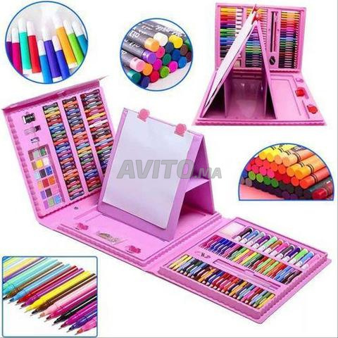 مجموعة تلوين للأطفال بـ 208 قطع الحجم الكبير