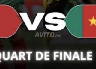 2 tickets catégorie 1 Maroc Cameroun