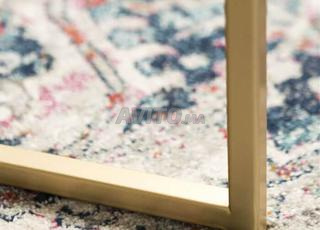 طاولة قهوة دائرية حديثة من الرخام