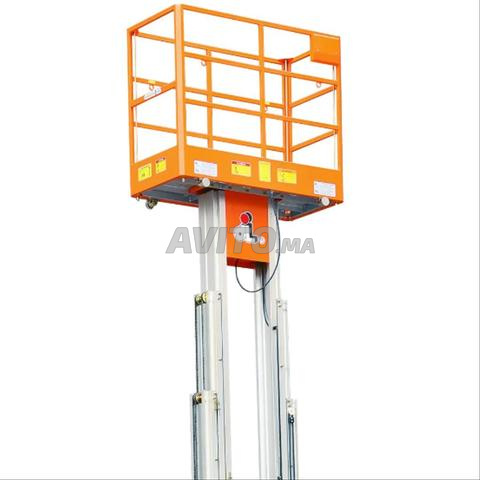 رافعة ذات منصة تلسكوبية مزدوجة الصاري 14 متر