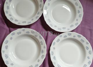 4 assiettes propres d'Espagne