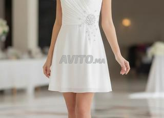 Robe chic pour femme couleur blanc taille L/XL