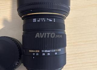 Objectif camera sigma 17-50mm fringer ef fx pro II