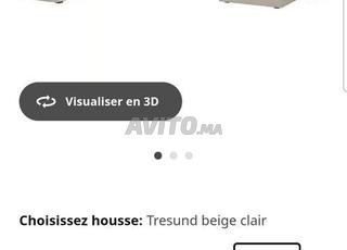 Canapé d'angle ikea 6 places avec méridienne