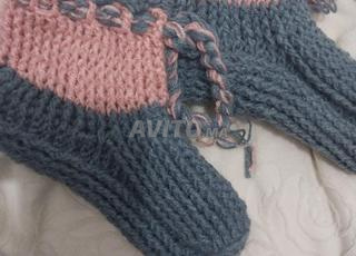 Chaussettes en laine faites à la main