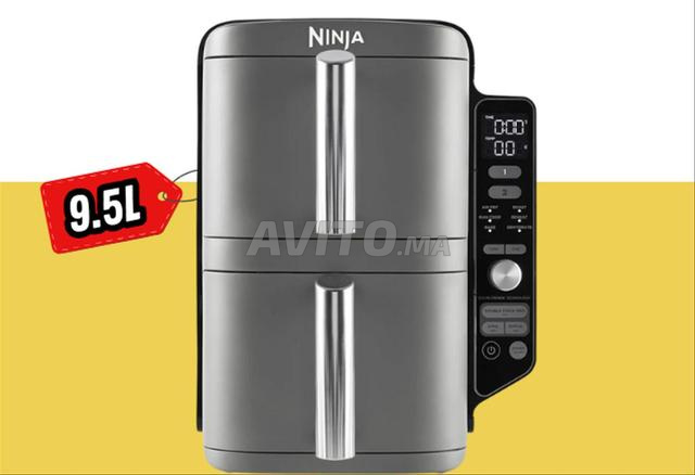مقلاة هوائية بدون زيت Ninja Double Stack XL 9.5 لتر
