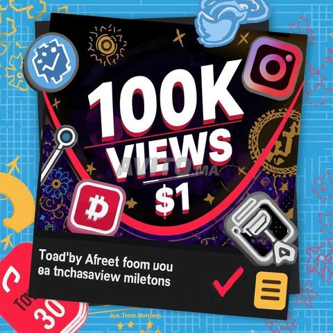 باقات مشاهدات فيديو انستغرام ميسورة التكلفة 100 ألف مشاهدة