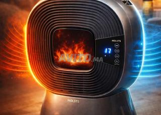 مدفأة ومبرد مع LED وبلوتوث