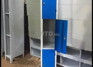 vestiaire métallique casier monobloc 4 portes