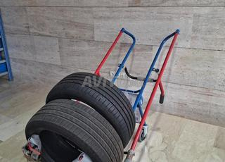 عربة نقل الإطارات مع حامل – 200 كجم