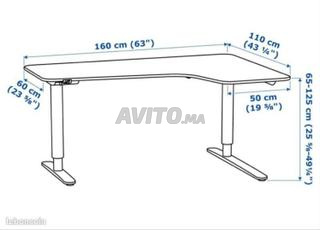 Bureau d'angle IKEA Bekant