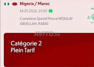 Tickets Maroc vs Nigeria can