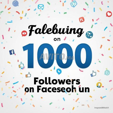 1000 مشترك في فيسبوك مضمون وآمن