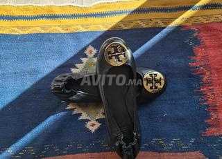 Ballerines Tory Burch authentiques en cuir noir