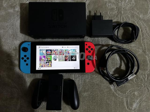 Nintendo Switch Flashée Avec jeux et accessoires