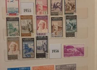 Album de timbres du protectorat espagnol au Maroc