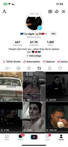 حساب تيك توك بيطا للبيع أو تبديل بحساب مستوى فوق 25